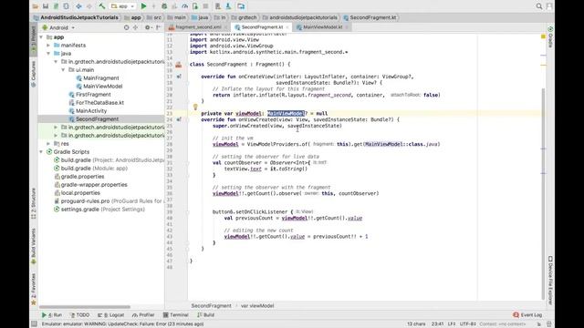4 - Android Jetpack LiveData & ViewModel in English смотреть онлайн