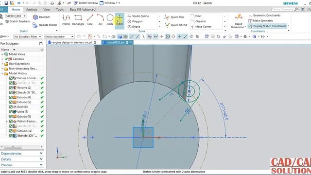 #NX CAD #Engine Case Design смотреть онлайн