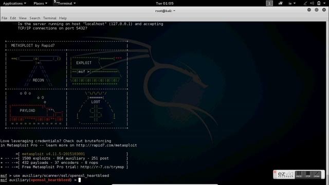 HeartBleed Exploit Kali Linux смотреть онлайн
