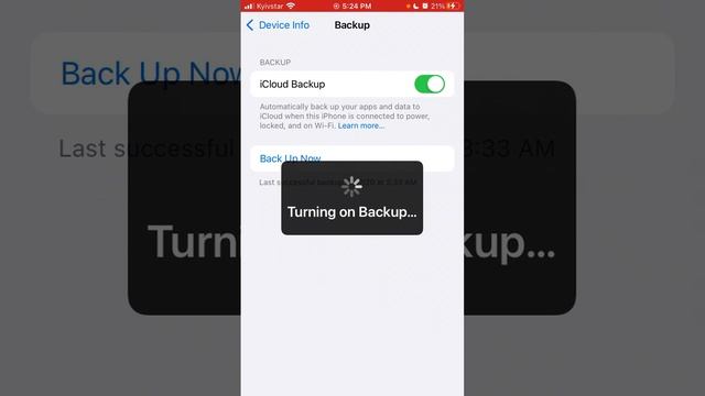 How to TURN ON iCloud BACKUP on iPhone? смотреть онлайн