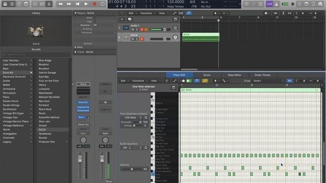 Creating Drum Fills with MIDI Drums in Logic Pro X смотреть онлайн