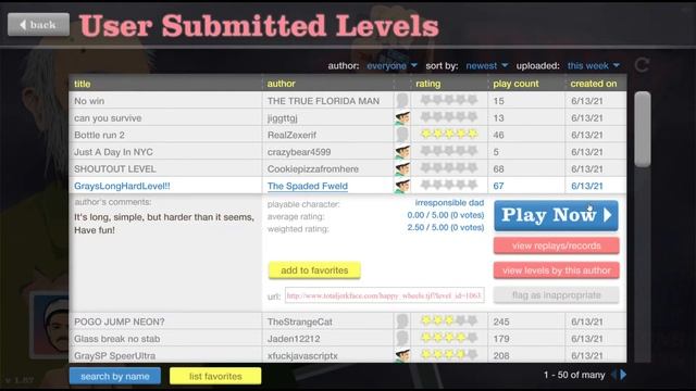 Playing Random levels on user browser | #2 | Happy Wheels смотреть онлайн