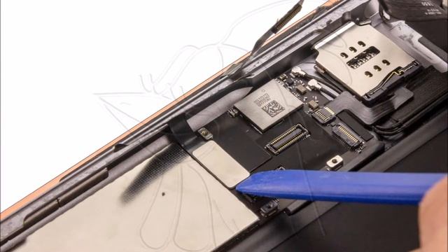 Guía del Apple iPad 9.7 (A1823): Cambiar flex con micrófonos смотреть онлайн