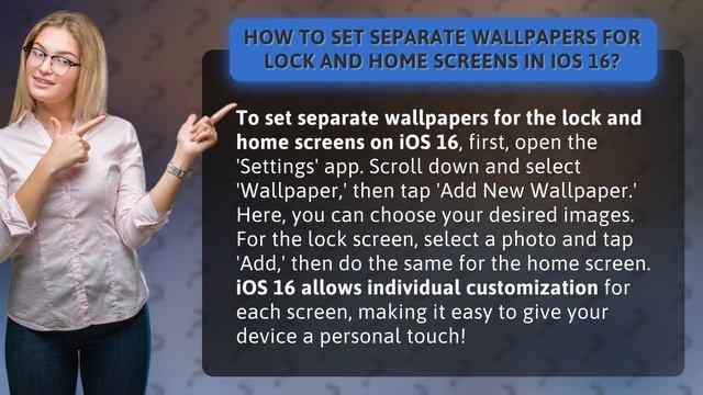 How to set separate wallpapers for lock and home screens in iOS 16? смотреть онлайн