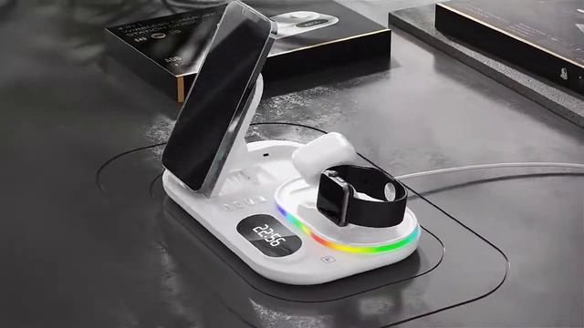 3 in 1 Wireless Charger Stand For iPhone13 Pro смотреть онлайн