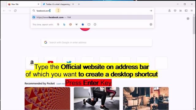 Save Web Page as a Shortcut in Firefox | Windows 10 смотреть онлайн