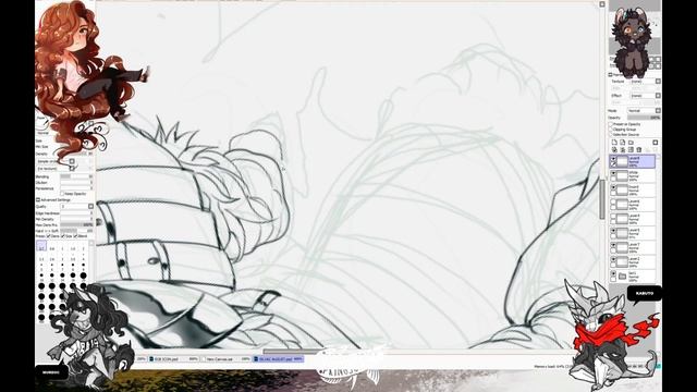 SPEEDPAINT PAINT TOOL SAI PATREON REWARD Silvac 005💜 смотреть онлайн