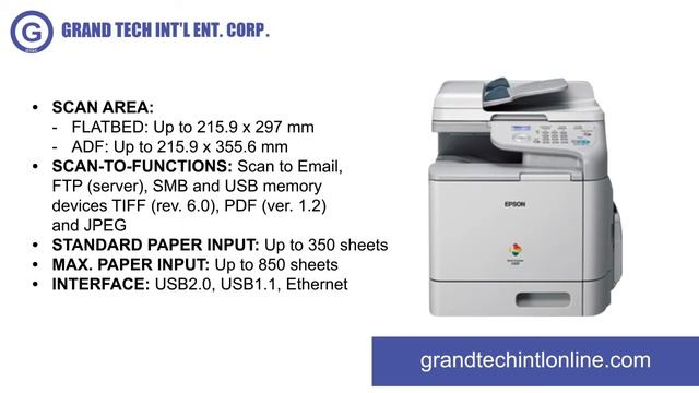 Epson AcuLaser CX37DN All-in-One Color Laser Printer смотреть онлайн