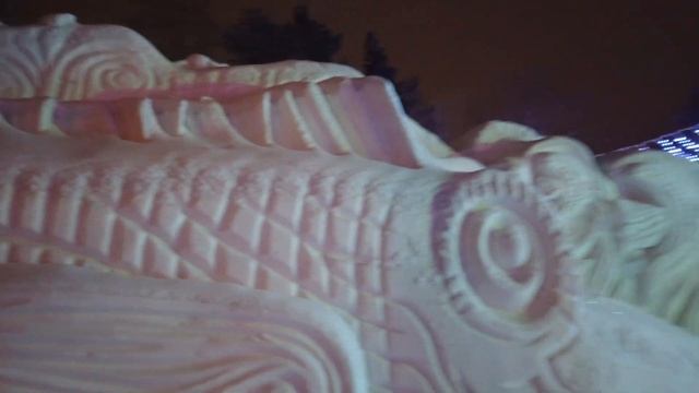 Snow Sculptures in Dynamo Park, Khabarovsk, Russia, 4k смотреть онлайн