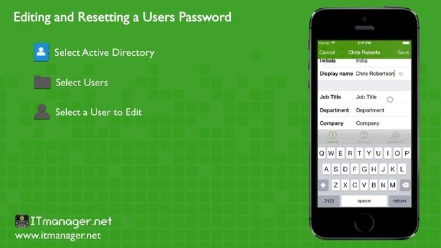 ITmanager.net - Editing/Resetting Users Passwords in Active Directory on iOS смотреть онлайн