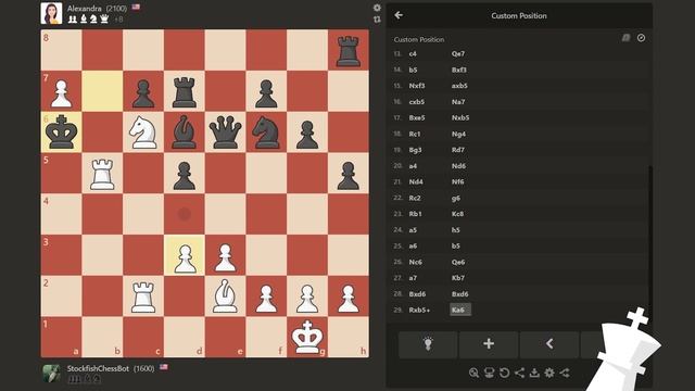 Can Stockfish 15 Beat WFM Alexandra Botez' Bot without a Queen? смотреть онлайн