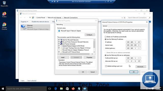 How to add a static IP address on Windows 10 смотреть онлайн