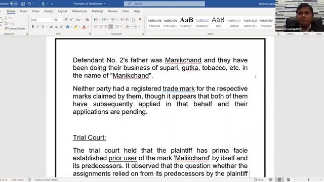 Trademark- Prior Use - Ramesh Ganapathy смотреть онлайн