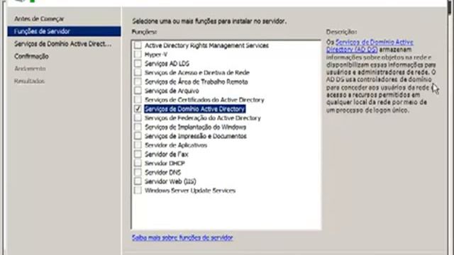 Windows Server 2008 R2 3 Instalação do ADDS смотреть онлайн