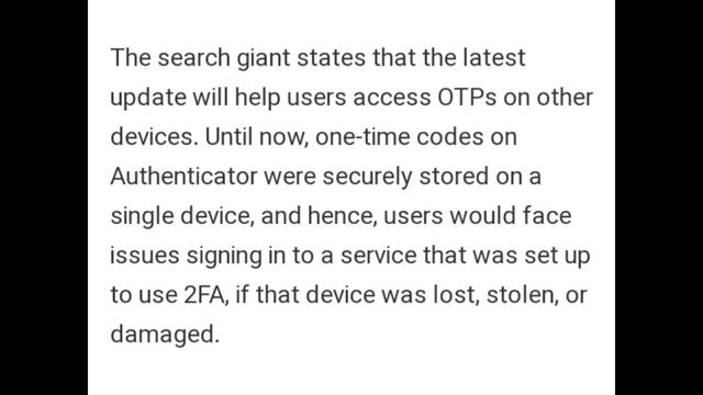 GOOGLE AUTHENTICATOR ADDS SUPPORT FOR GOOGLE ACCOUNT смотреть онлайн