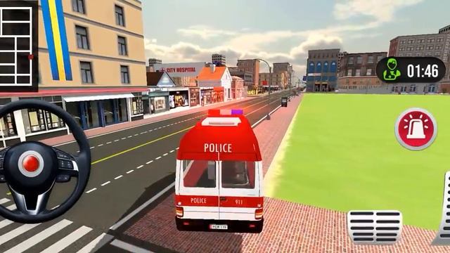 Police Ambulance Car Rescue Driving Simulator - 911 Emergency Rescue Game - Android ios Gameplay #1 смотреть онлайн