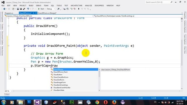 How to draw an arrow on windows form using C# NET 2012 смотреть онлайн