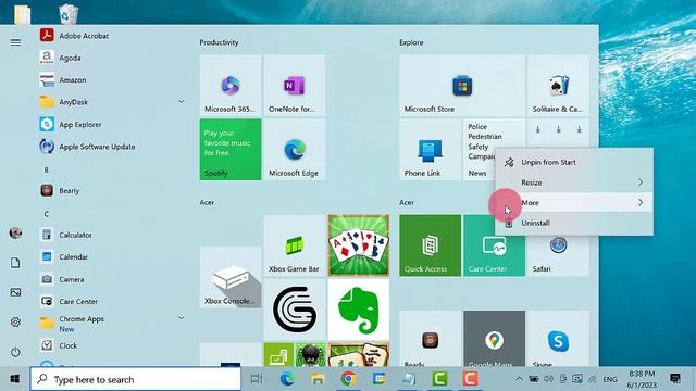 How To Customize The Start Menu In Windows 10 смотреть онлайн