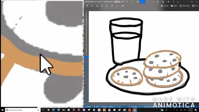 🍪Chocolate Chip Cookies with Milk Tracing Video🍪 смотреть онлайн