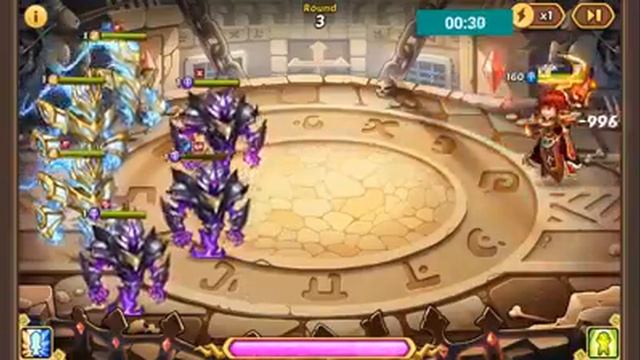 Idle Heroes team 3 dark, 3 light, good and evil aura смотреть онлайн