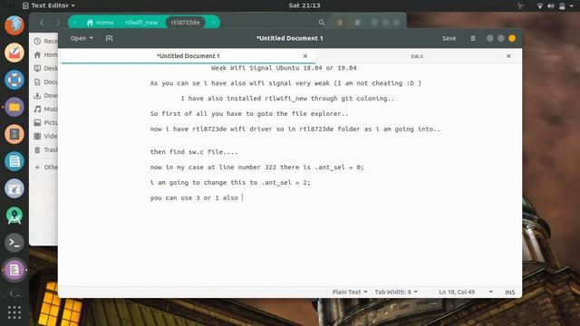 Weak RtlWifi Signal Ubuntu ? In This Video Solved This Problem. смотреть онлайн