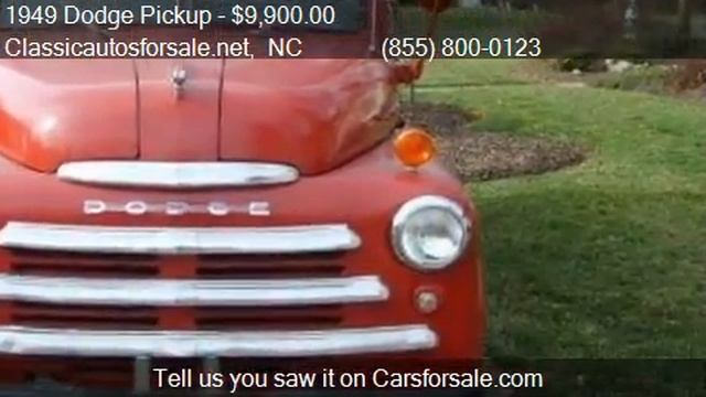 1949 Dodge Pickup - for sale in , NC 27603 #VNclassics смотреть онлайн