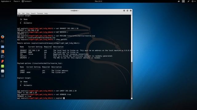 Stagefright Exploit Demo - CVE 2015-3864 Metasploit Module смотреть онлайн