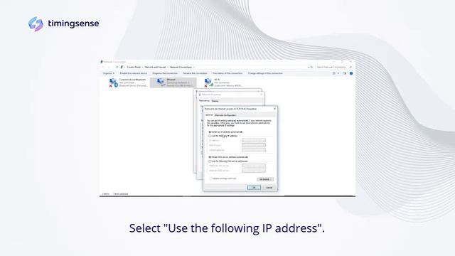 Changing the IP address in Windows смотреть онлайн