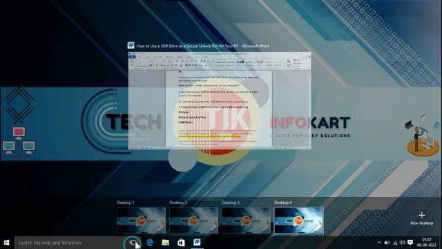 How to use Multiple Desktops on Windows 10 | Virtual Desktop смотреть онлайн