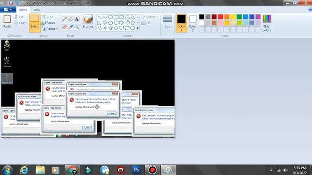 Windows 7 crazy error with red zone смотреть онлайн