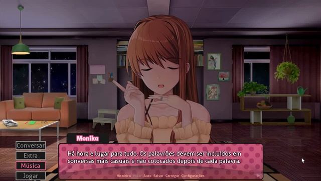 Monika After Story. Monika fala sobre palavrões. смотреть онлайн