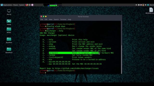 Chinging MAC Address using kali(Perros OS) смотреть онлайн