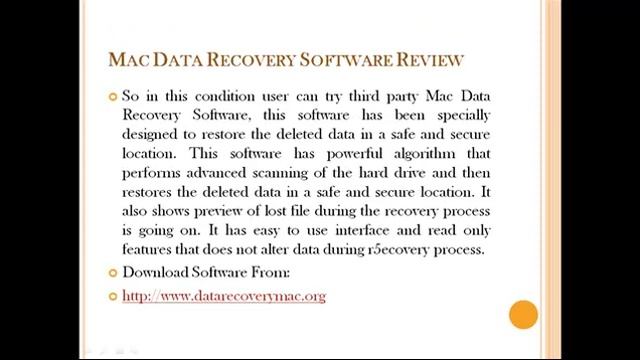 Mac Data Recovery Software Reviews смотреть онлайн