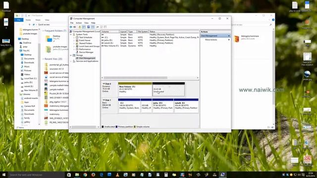 Create or Resize Hard-Disk Partition on Windows 10 without any software смотреть онлайн