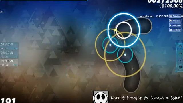 Osu! | nekodex - circles! (Easy!) (Android tablet test) смотреть онлайн