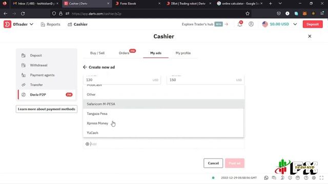 HOW TO MAKE $10 DAILY THROUGH DERIV P2P ARBITRAGE!!! DERIV P2P ARBITRAGE#deriv #arbitrage #dtrader