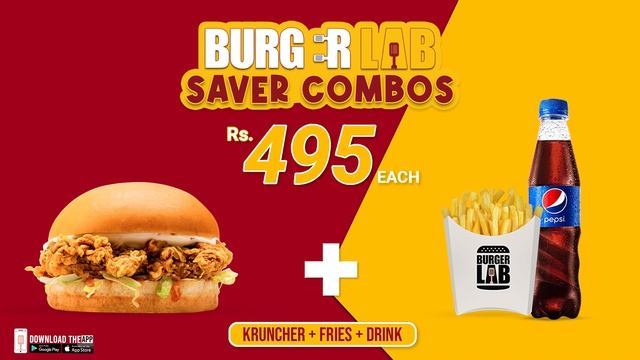 Burger Lab I Saver Combos I Any for Rs. 495 смотреть онлайн