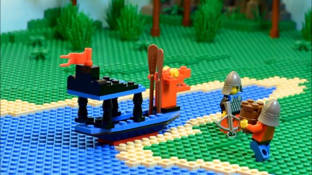 Battle Dragon 6018 LEGO Castle - Stop Motion Review смотреть онлайн