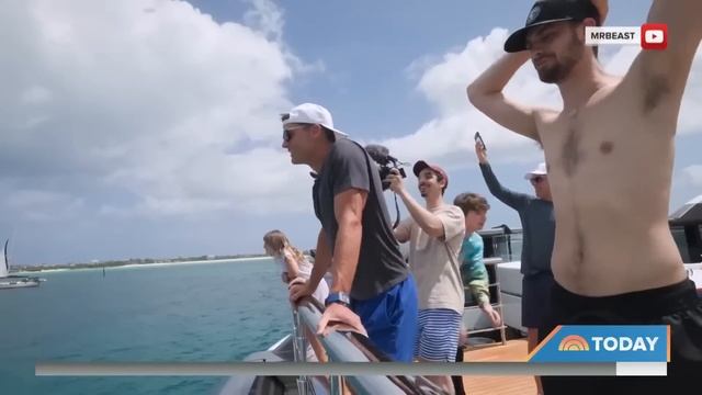 Tom Brady downs drone with football throw in Mr. Beast challenge смотреть онлайн