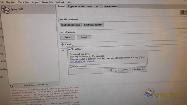 Reset máy in may Epson L1110 tràn mực thải смотреть онлайн