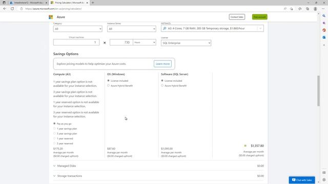 04 02 The Azure Pricing Calculator смотреть онлайн