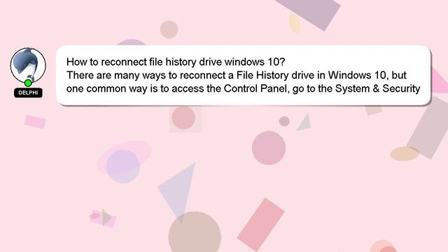 How to reconnect file history drive windows 10? смотреть онлайн