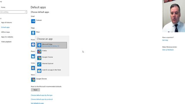 Changing default apps in Windows 10 смотреть онлайн
