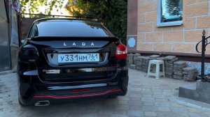 Установка диодных задних фонарей на ладу гранту спорт