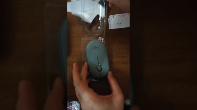 Розпаковка Миша Logitech M350 Wireless Eucalyptus (910-005720) куплена в ROZETKA