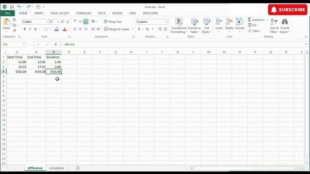Microsoft Excel: Time Difference And Duration Particularly Over 24 Hours смотреть онлайн