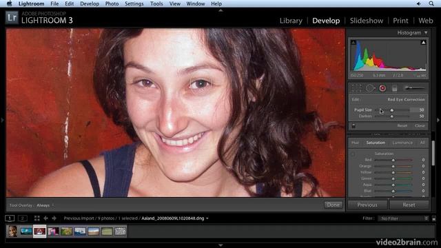 adobe lightroom Removing Red Eye смотреть онлайн