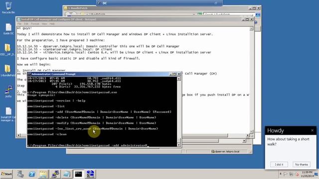 HP Data Protector - Install Data Protector Cell manager and client agents смотреть онлайн