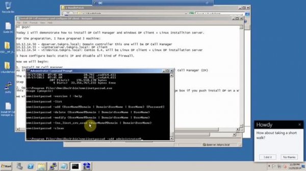 HP Data Protector - Install Data Protector Cell manager and client agents