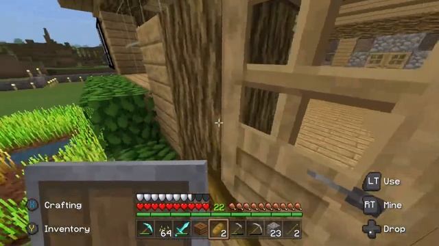 Minecraft Xbox One Bedrock Edition Survival Let's Play | Ep 9: Raiding a Village смотреть онлайн